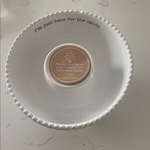 White Candy Serving Bowl